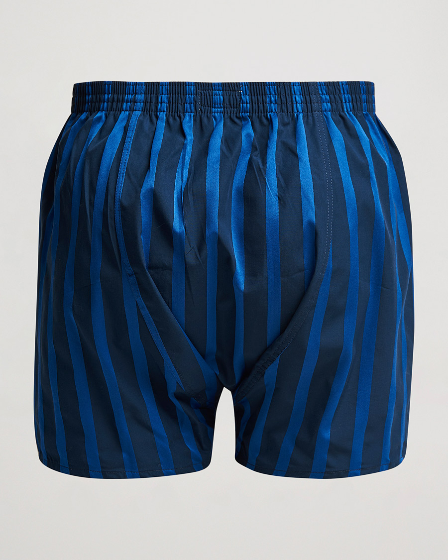 Herr | Underkläder | Derek Rose | Classic Fit Striped Boxer Shorts Navy