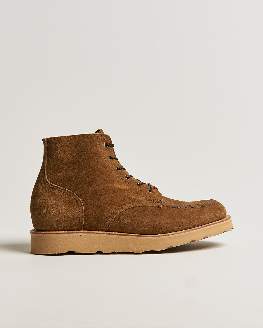 Herr | Sanders Wilson Unlined Apron Boot Tobacco Suede | Sanders | Wilson Unlined Apron Boot Tobacco Suede