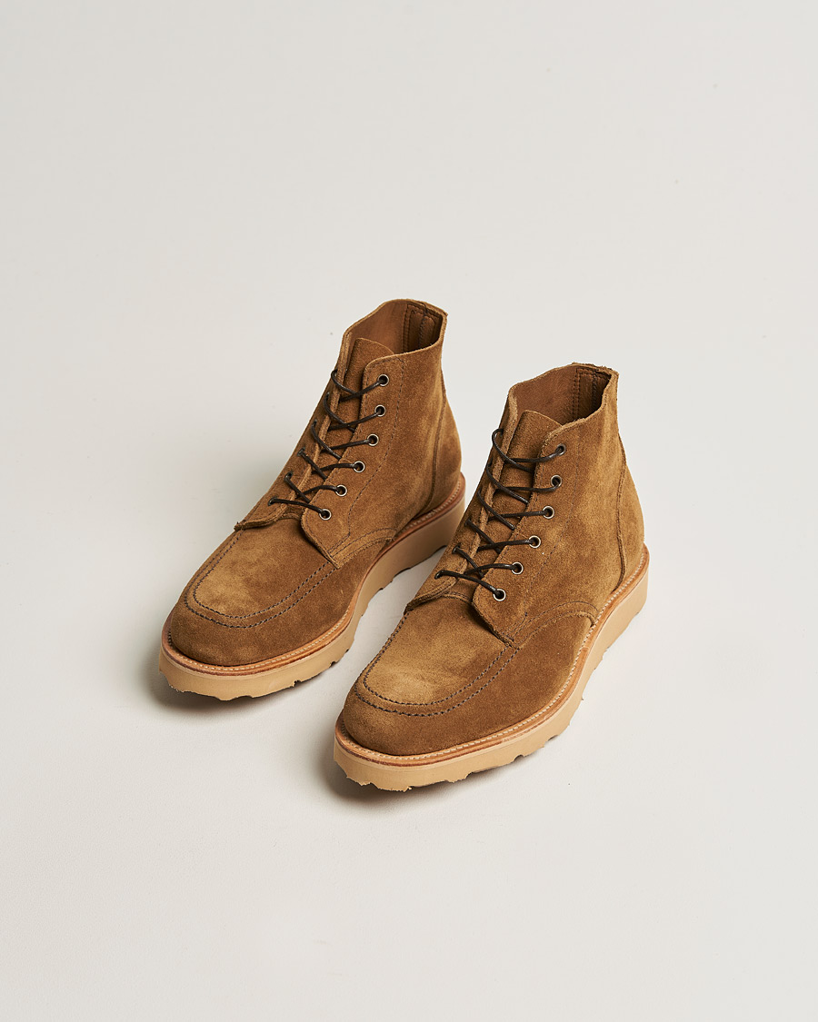 Herr | Sanders Wilson Unlined Apron Boot Tobacco Suede | Sanders | Wilson Unlined Apron Boot Tobacco Suede