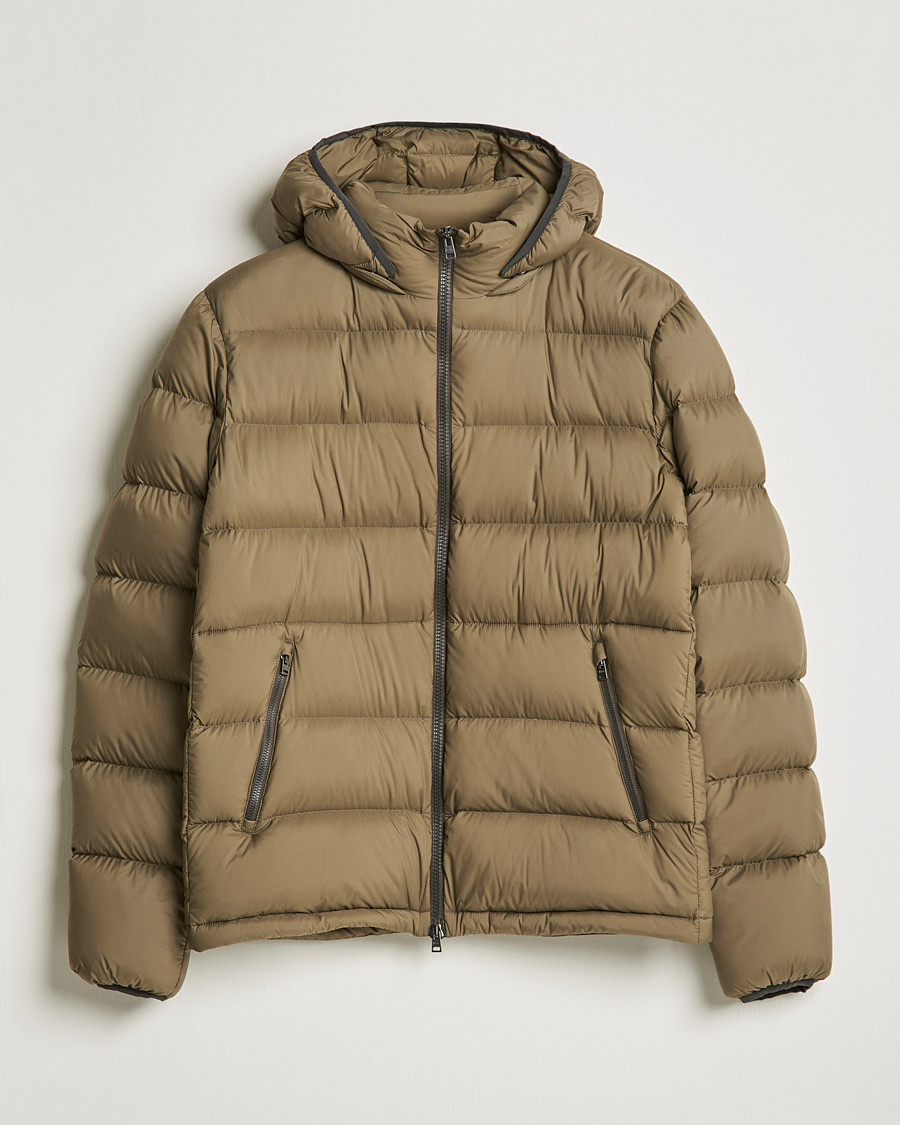 Herr | Jackor | Herno | Matt Nylon Down Jacket Military Green