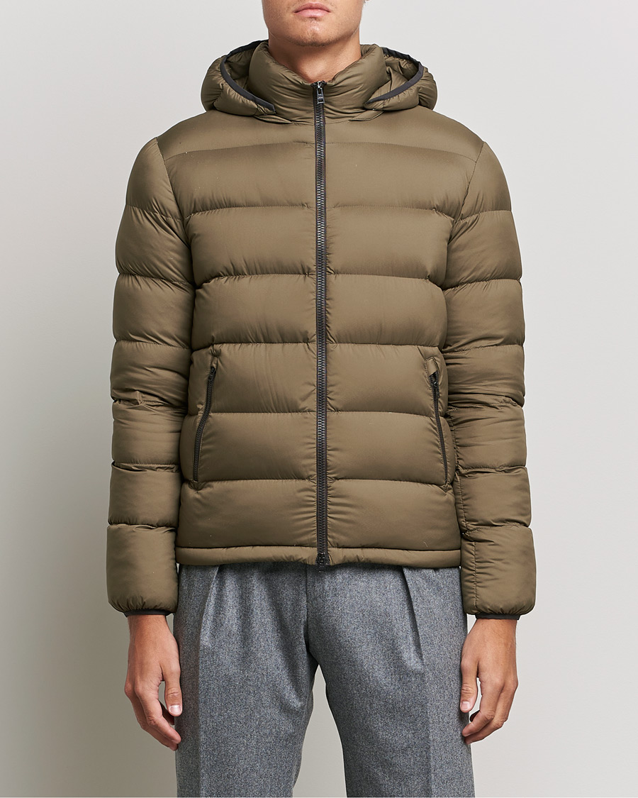 Herr | Jackor | Herno | Matt Nylon Down Jacket Military Green