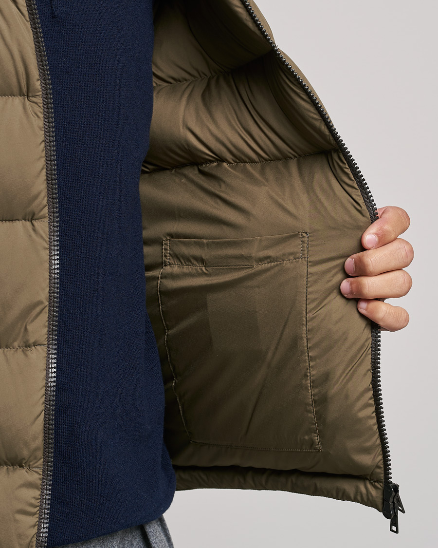 Herr | Jackor | Herno | Matt Nylon Down Jacket Military Green