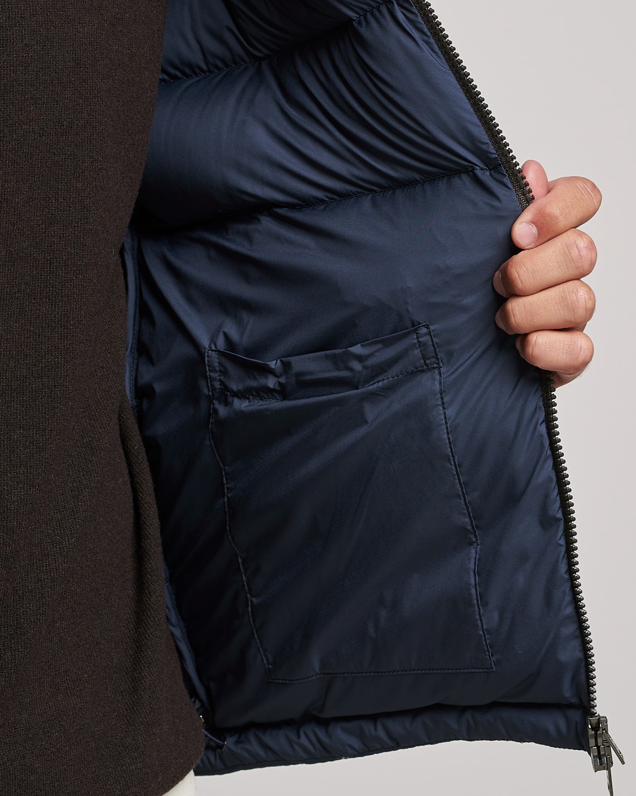 Herr | Jackor | Herno | Matt Nylon Down Jacket Navy