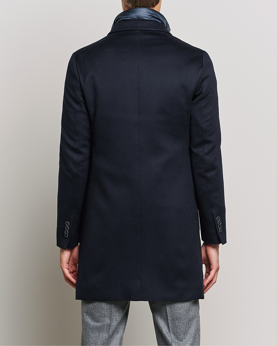 Herr | Jackor | Herno | Cashmere Zip Coat Navy