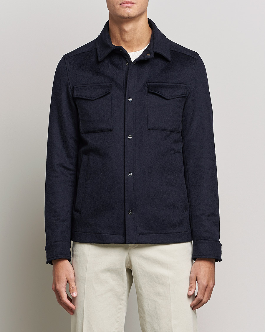 Herr | Herno | Herno | Cashmere Overshirt Navy