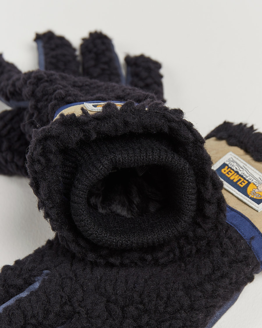 Herr |  | Elmer by Swany | Sota Wool Teddy Gloves Black