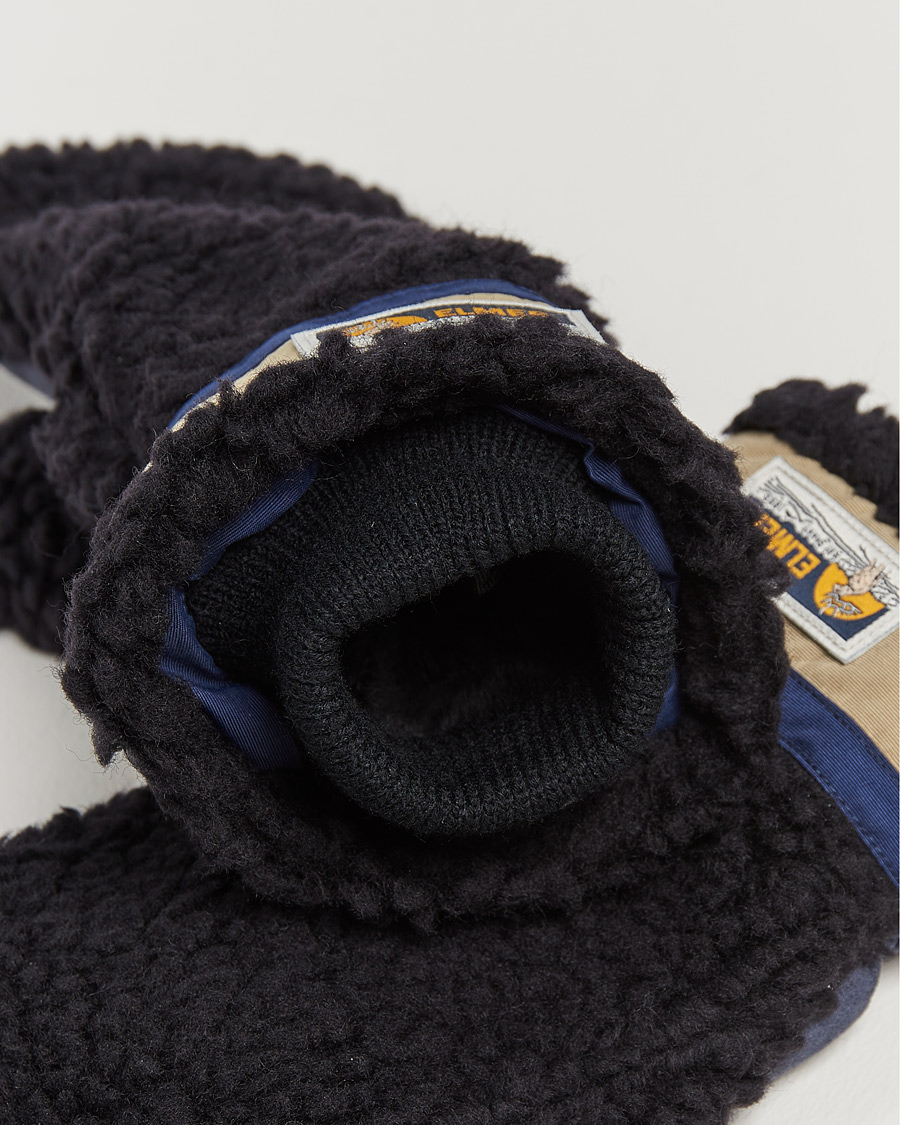 Herr | Elmer by Swany Miyo Wool Teddy Mittens Black | Elmer by Swany | Miyo Wool Teddy Mittens Black