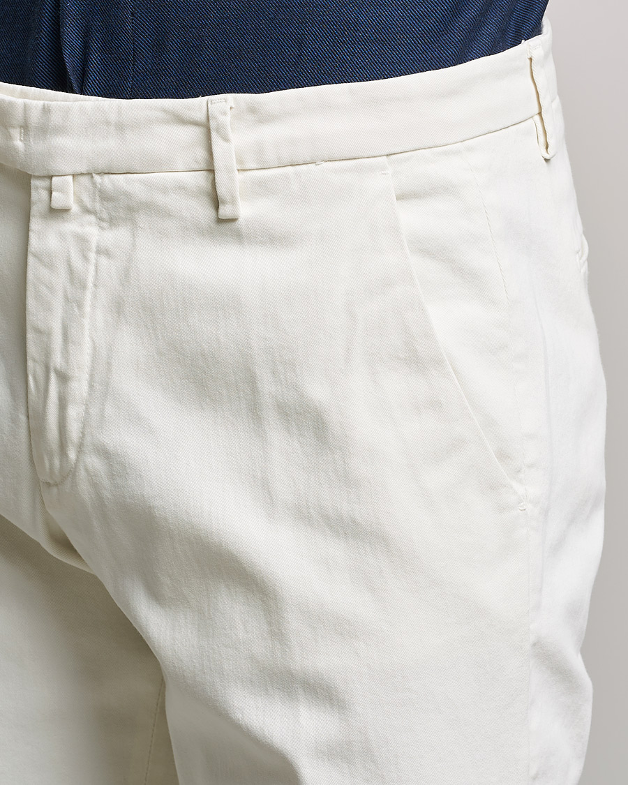 Herr | Byxor | Briglia 1949 | Slim Fit Cotton Stretch Chino Off White
