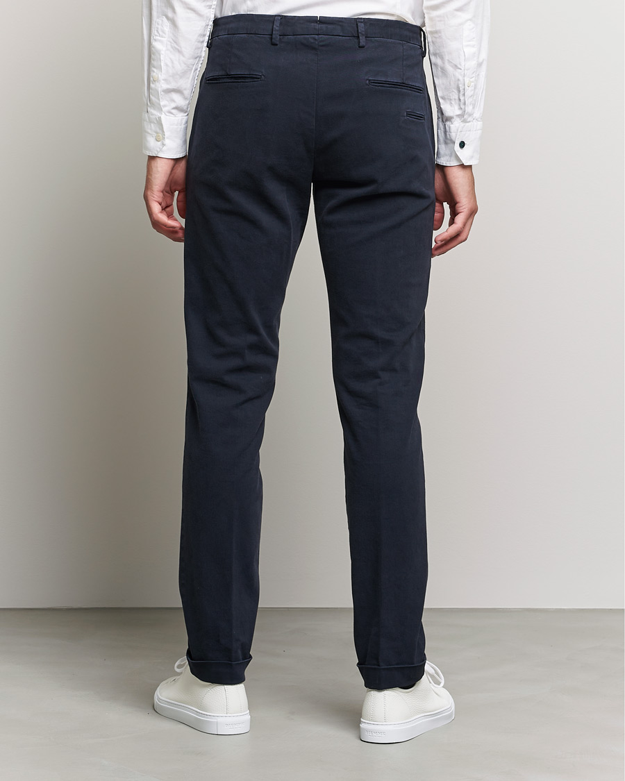 Herr | Byxor | Briglia 1949 | Slim Fit Cotton Stretch Chino Navy