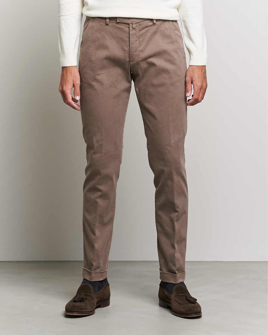 Mens Clothing Trousers for Men Slacks and Chinos Casual trousers and trousers Briglia 1949 Cotton Pants in Ivory White 