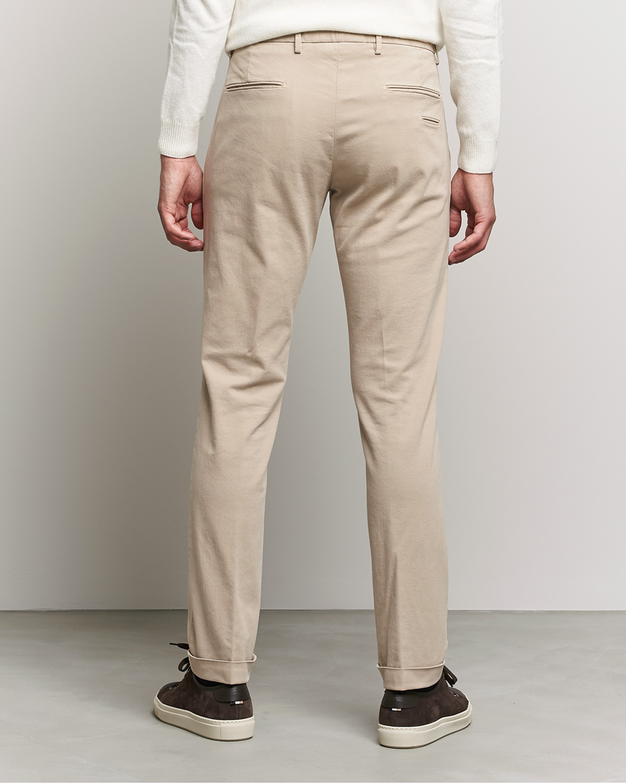 Herr | Byxor | Briglia 1949 | Slim Fit Cotton Stretch Chino Beige