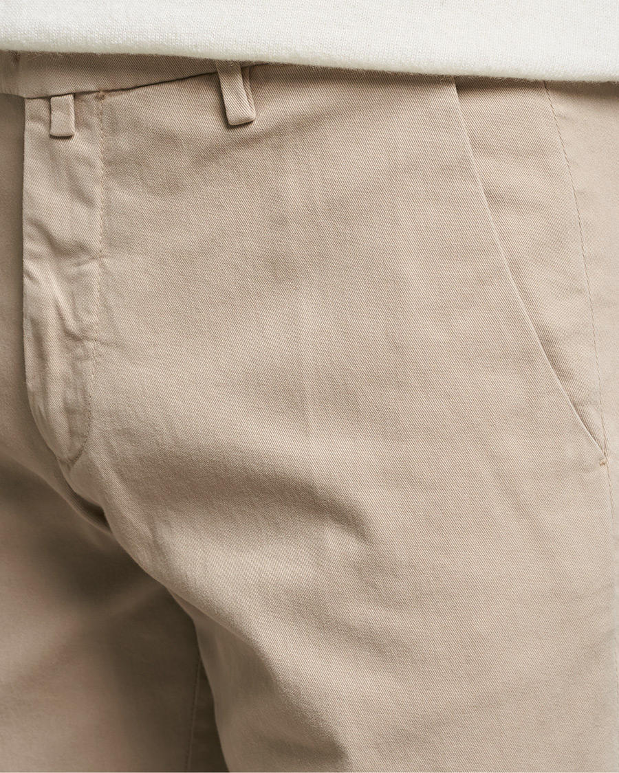 Herr | Byxor | Briglia 1949 | Slim Fit Cotton Stretch Chino Beige