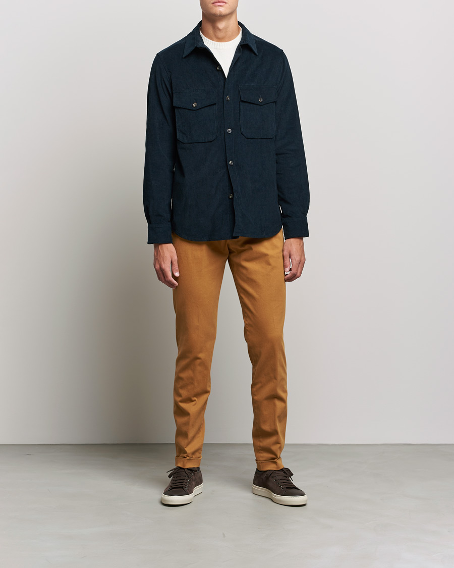 Herr | Byxor | Briglia 1949 | Slim Fit Cotton Stretch Chino Golden Brown