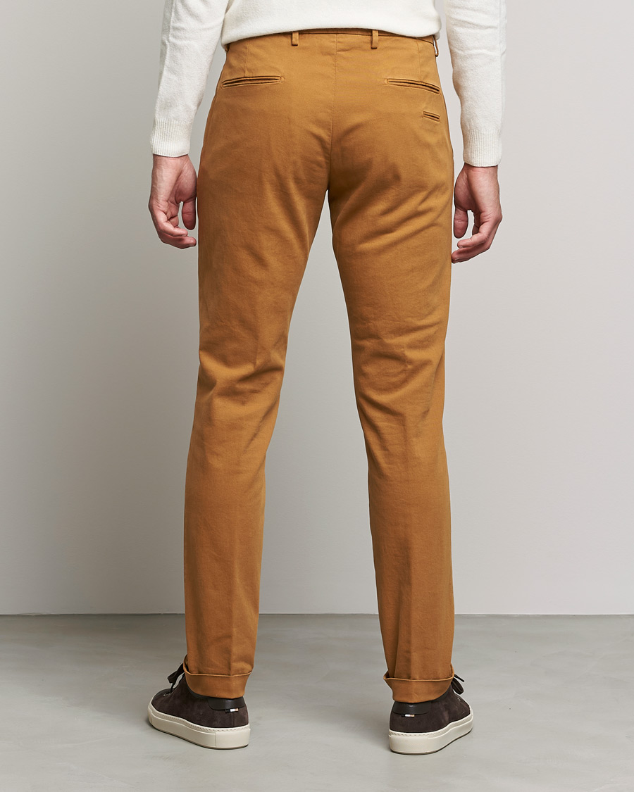Herr | Byxor | Briglia 1949 | Slim Fit Cotton Stretch Chino Golden Brown