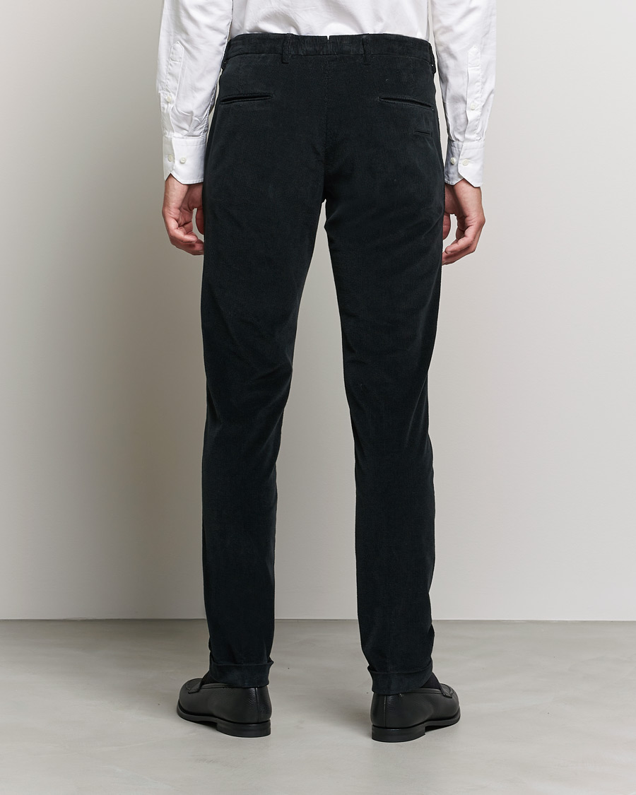 Herr | Byxor | Briglia 1949 | Slim Fit Corduroy Trousers Black