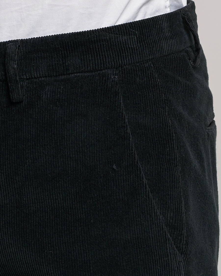 Herr | Byxor | Briglia 1949 | Slim Fit Corduroy Trousers Black