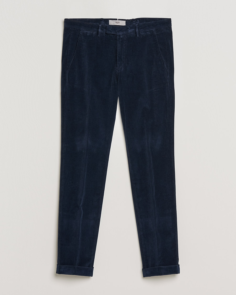 Herr | Byxor | Briglia 1949 | Slim Fit Corduroy Trousers Navy