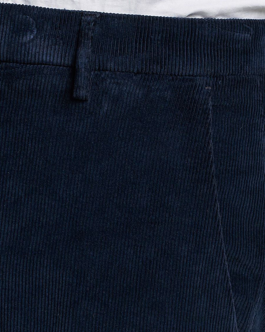 Herr | Byxor | Briglia 1949 | Slim Fit Corduroy Trousers Navy