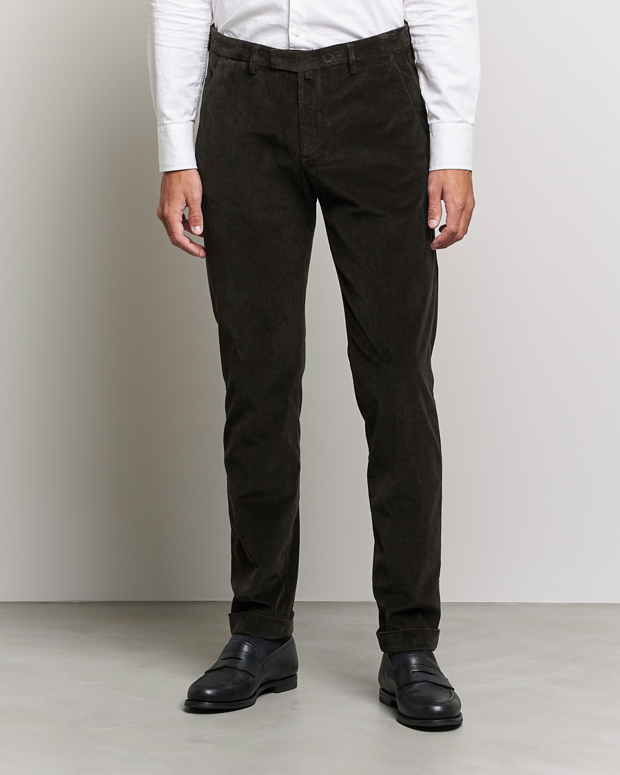 Herr | Byxor | Briglia 1949 | Slim Fit Corduroy Trousers Dark Brown