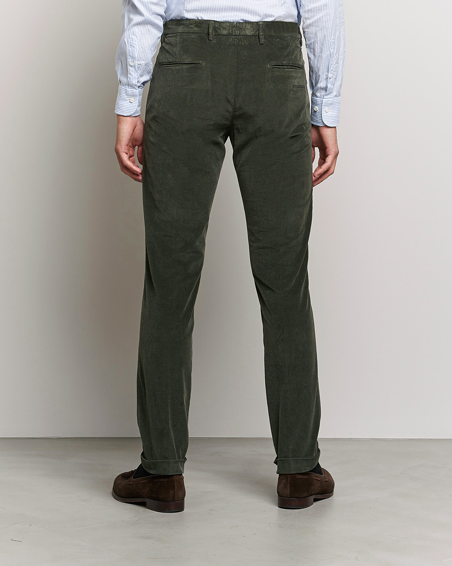 Herr | Byxor | Briglia 1949 | Slim Fit Corduroy Trousers Dark Green