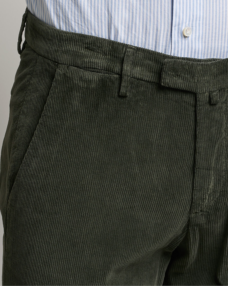 Herr | Byxor | Briglia 1949 | Slim Fit Corduroy Trousers Dark Green