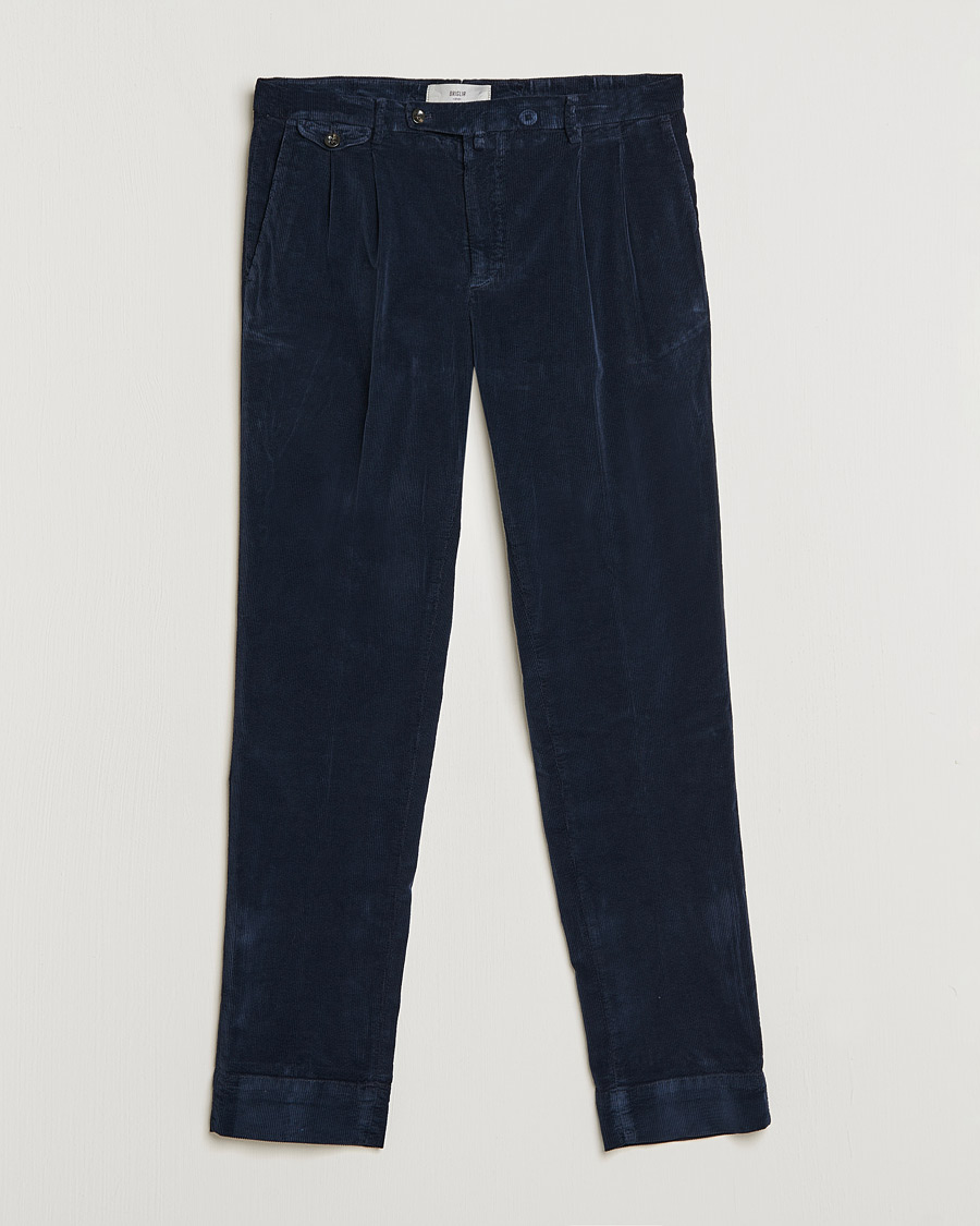 Herr | Byxor | Briglia 1949 | Easy Fit Corduroy Trousers Navy