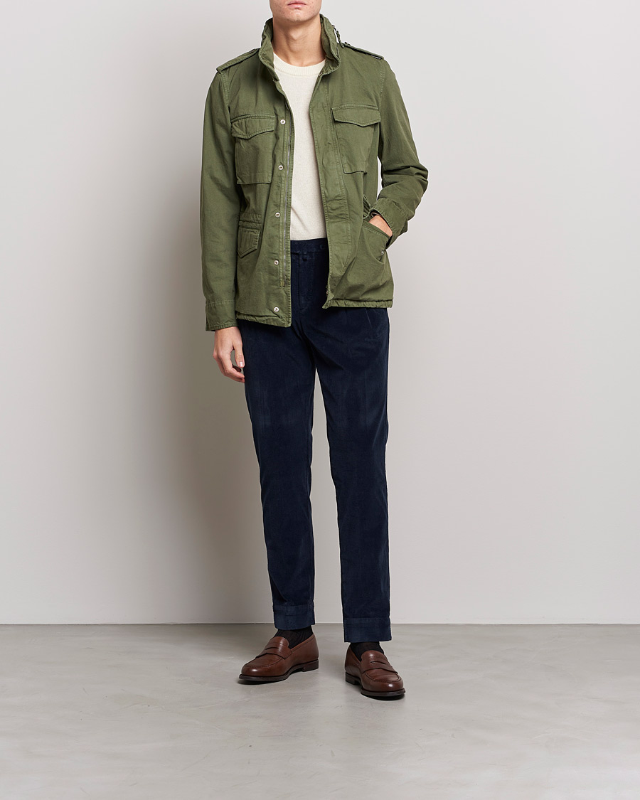 Herr | Byxor | Briglia 1949 | Easy Fit Corduroy Trousers Navy