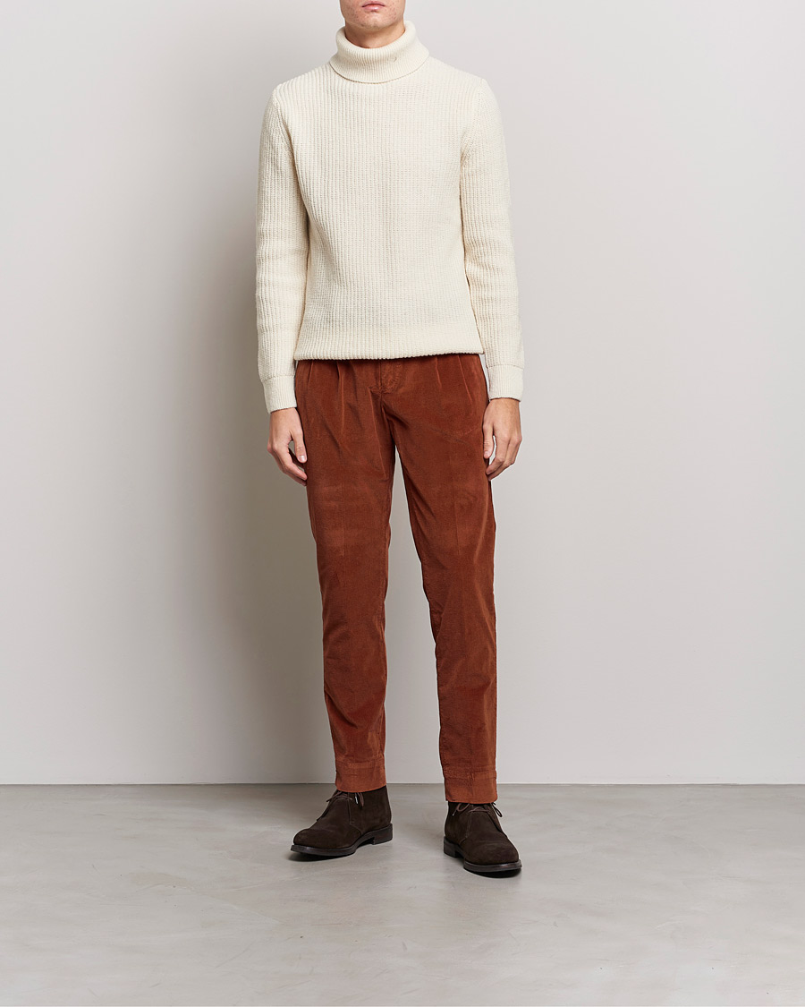 Herr | Byxor | Briglia 1949 | Easy Fit Corduroy Trousers Rust Red
