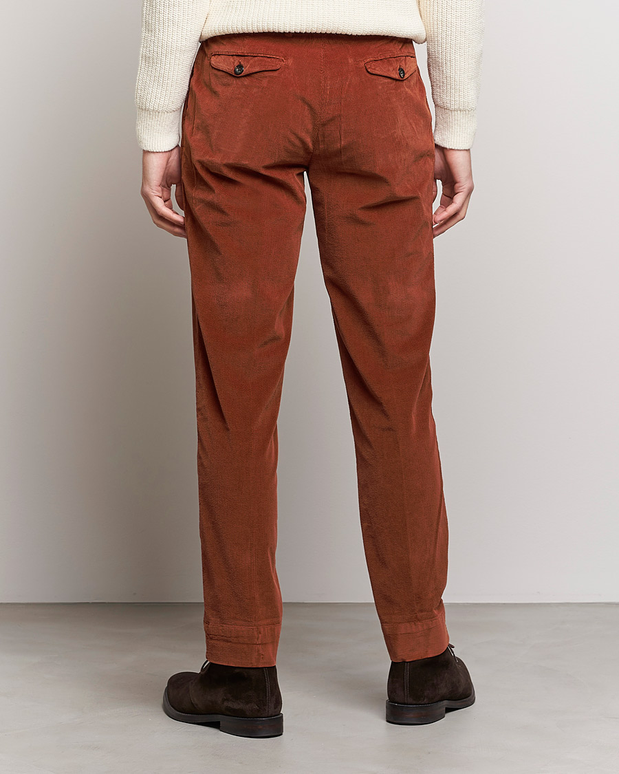 Herr | Byxor | Briglia 1949 | Easy Fit Corduroy Trousers Rust Red