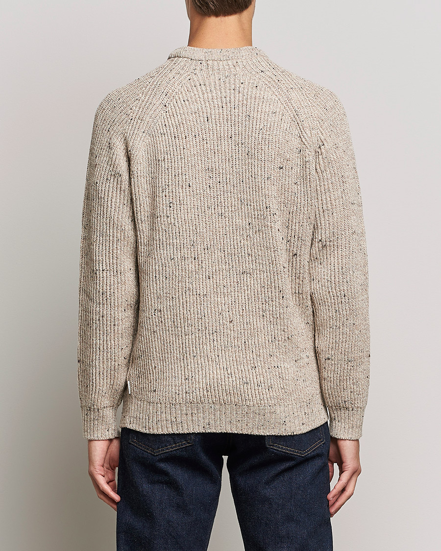 Herr | Tröjor | Peregrine | Ford Knitted Wool Jumper Oatmeal