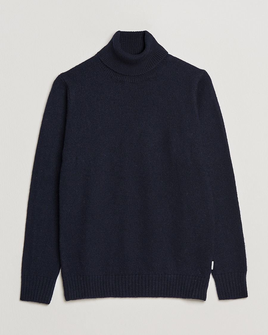 Herr | Tröjor | Peregrine | Maker's Stitch Merino Polo Navy