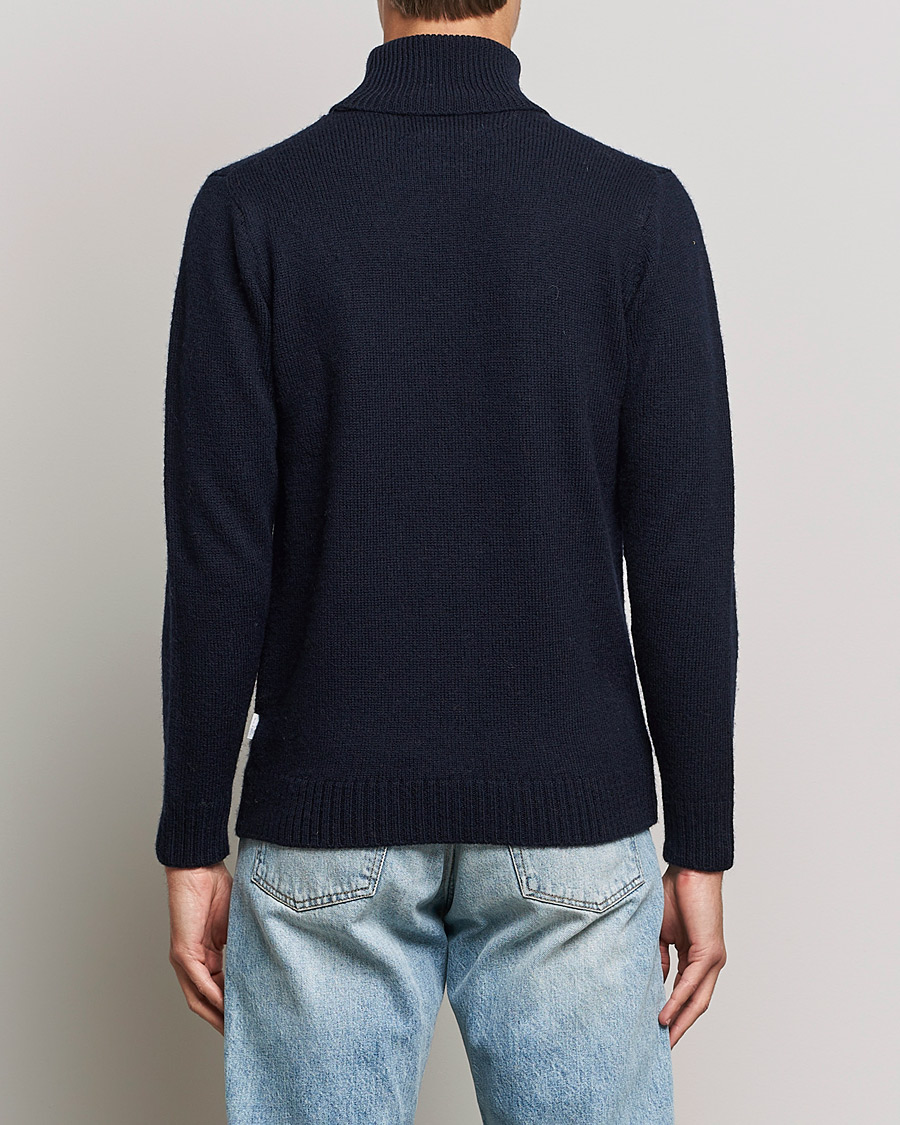 Herr | Tröjor | Peregrine | Maker's Stitch Merino Polo Navy