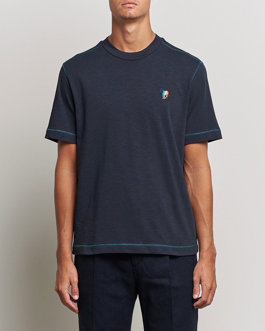 Herr | T-Shirts | PS Paul Smith | Zebra Organic Cotton T-Shirt Navy