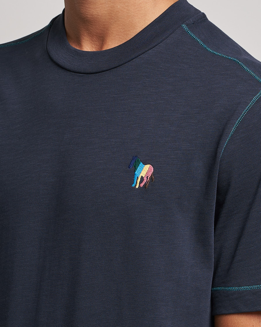 Herr | T-Shirts | PS Paul Smith | Zebra Organic Cotton T-Shirt Navy