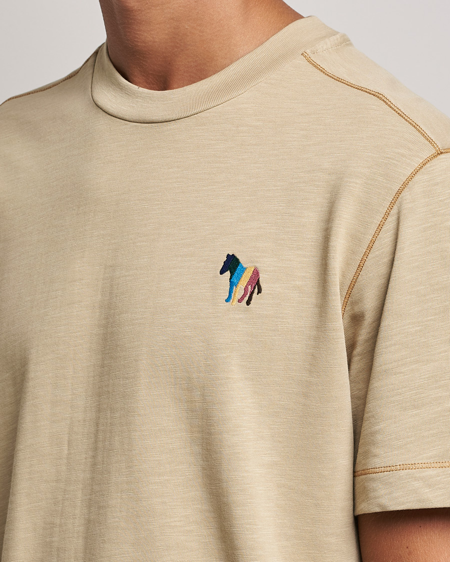 Herr | T-Shirts | PS Paul Smith | Zebra Organic Cotton T-Shirt Sand