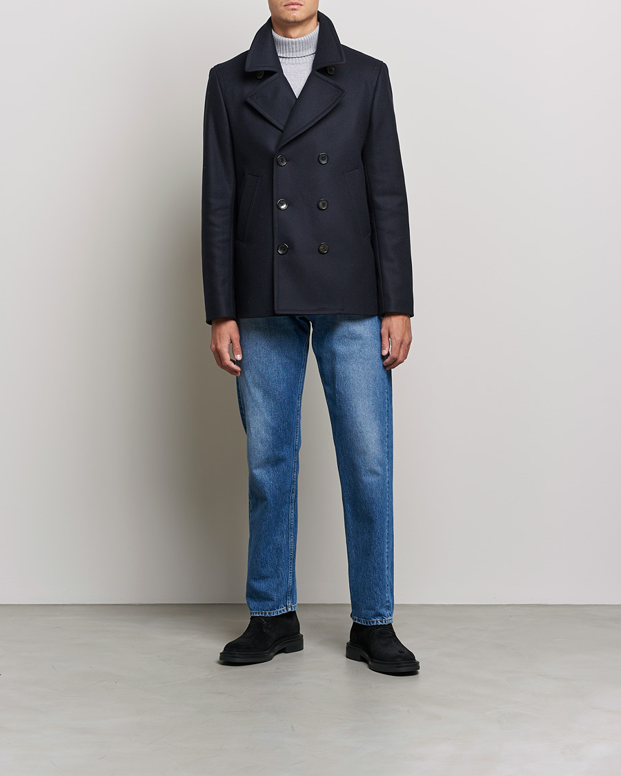 Herr | Jackor | PS Paul Smith | Wool Peacoat Navy