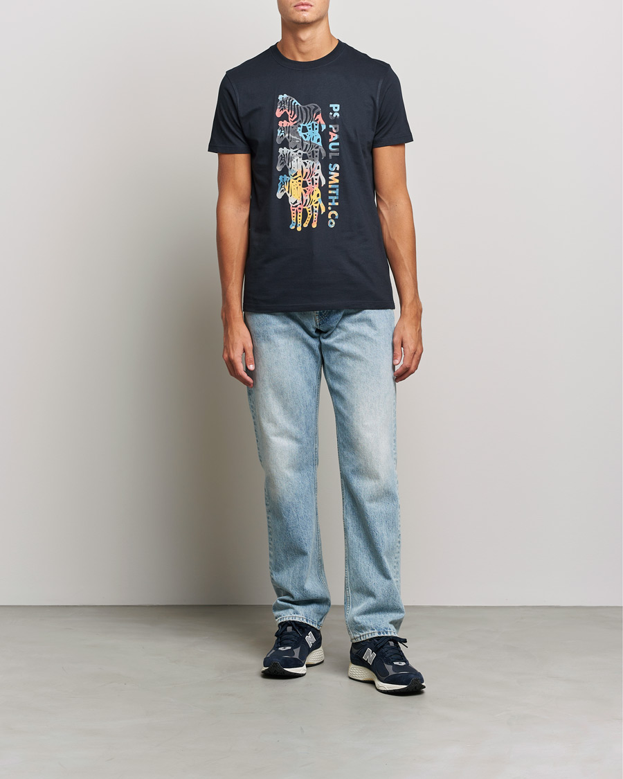 Herr | T-Shirts | PS Paul Smith | Zebra T-Shirt Navy