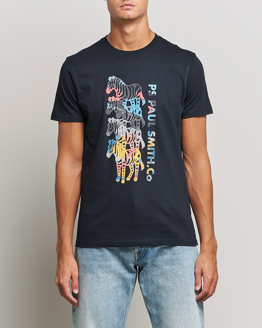 Herr | T-Shirts | PS Paul Smith | Zebra T-Shirt Navy