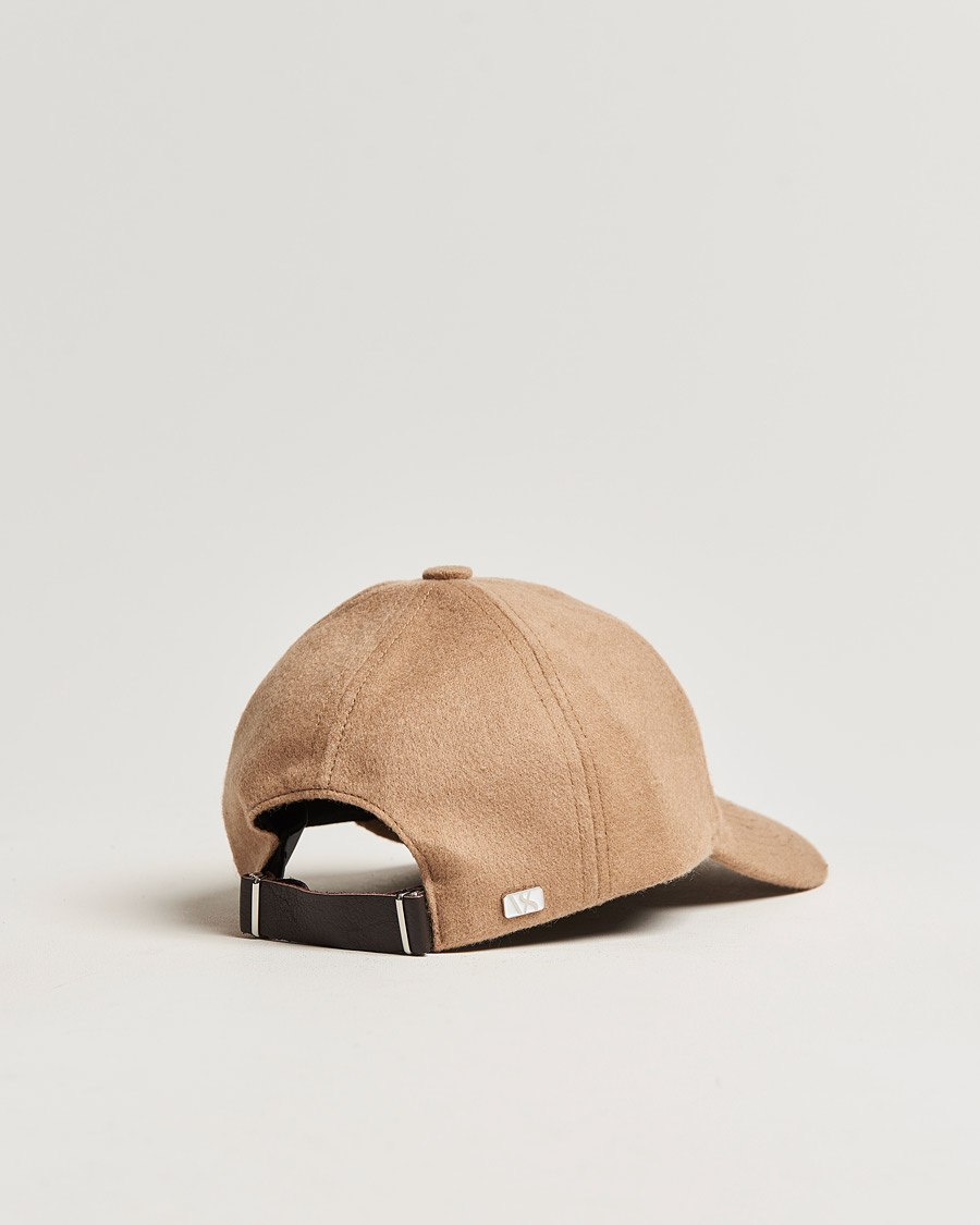 Herr | Hattar & kepsar | Varsity Headwear | Cashmere Soft Front Baseball Cap Camel