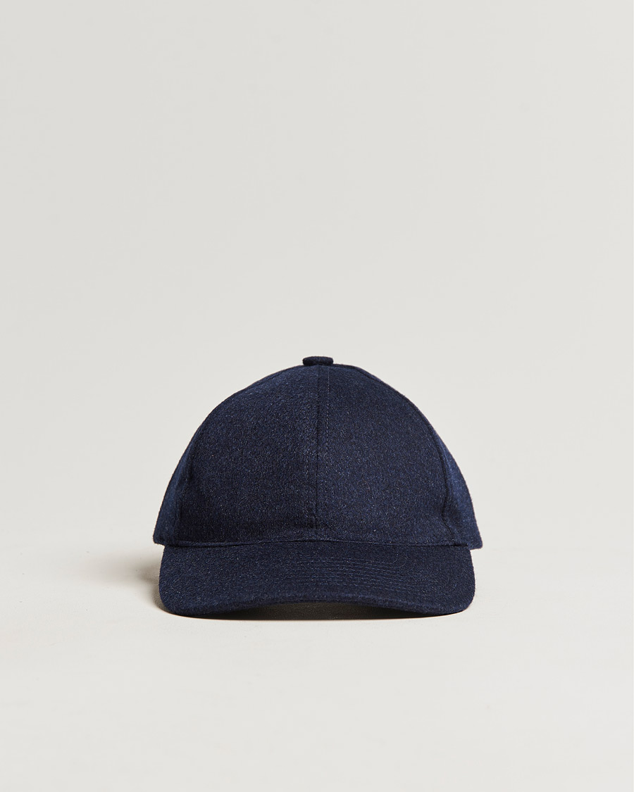 Herr | Accessoarer | Varsity Headwear | Cashmere Soft Front Baseball Cap Royal Blue