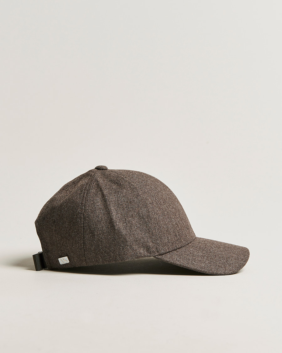 Herr | | Varsity Headwear | Flannel Baseball Cap Taupe Brown