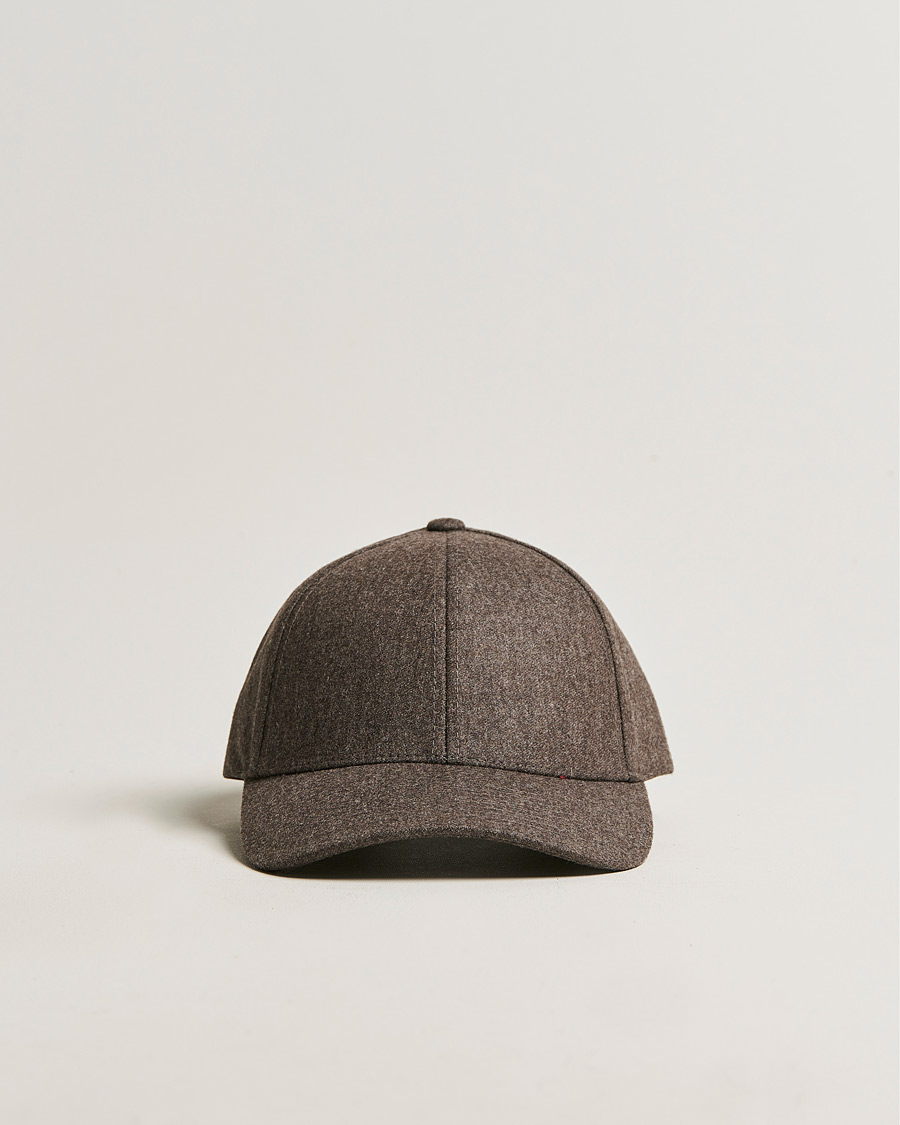 Herr | Varsity Headwear Flannel Baseball Cap Taupe Brown | Varsity Headwear | Flannel Baseball Cap Taupe Brown