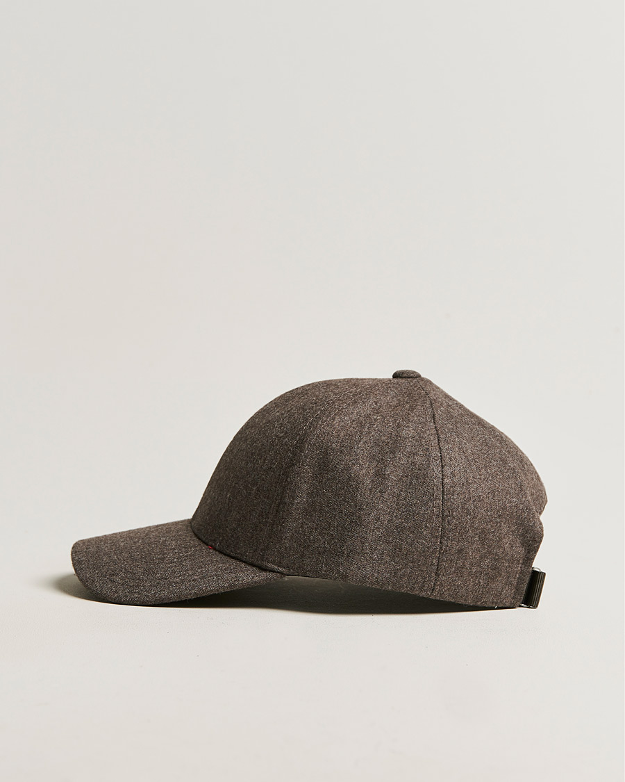 Herr | Varsity Headwear Flannel Baseball Cap Taupe Brown | Varsity Headwear | Flannel Baseball Cap Taupe Brown