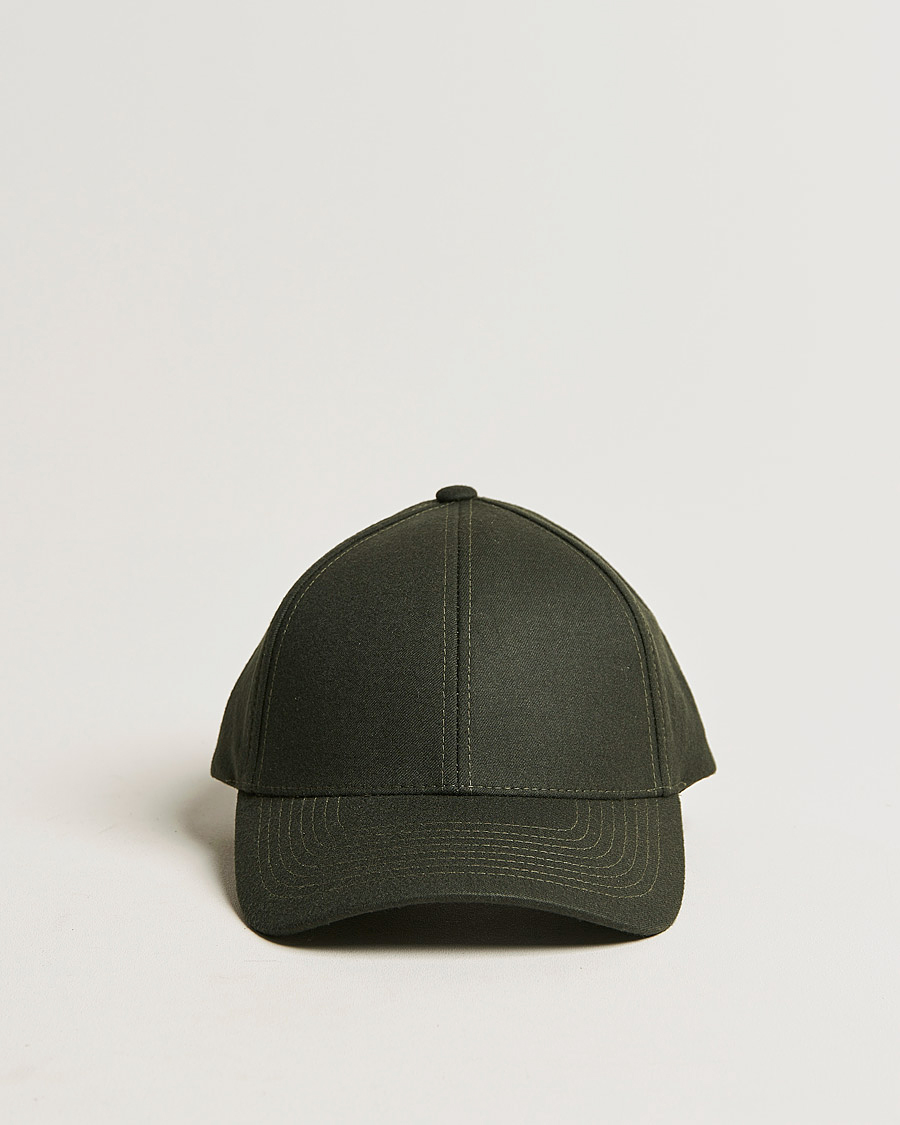 Herr | Varsity Headwear Wool Tech Baseball Cap Green | Varsity Headwear | Wool Tech Baseball Cap Green
