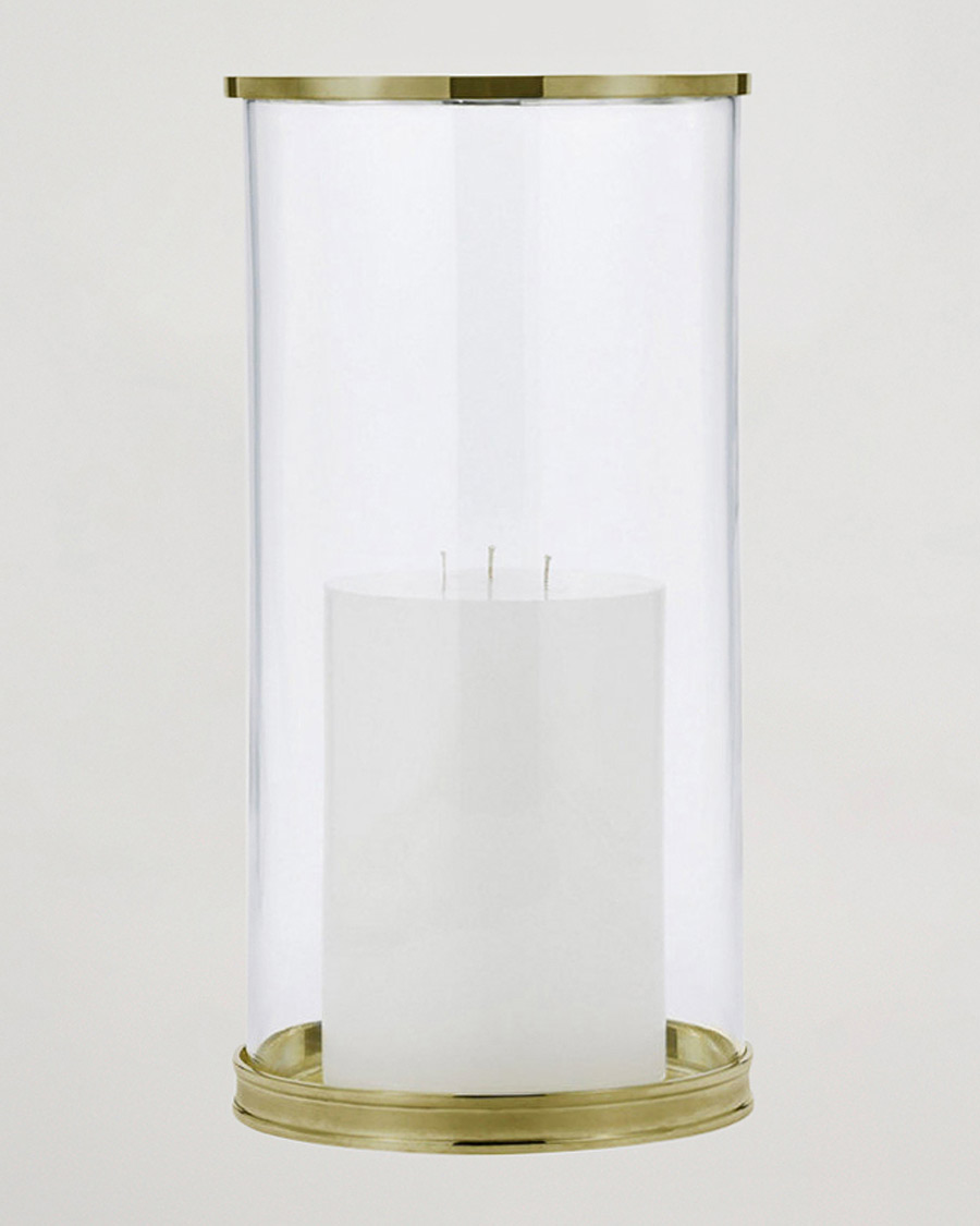 Herr | Ralph Lauren Home Modern Large Hurricane Lamp Brass | Ralph Lauren Home | Modern Large Hurricane Lamp Brass