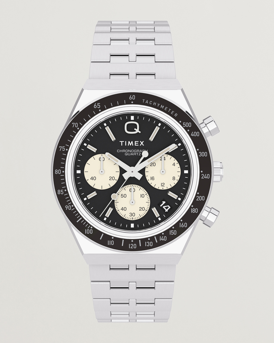 Herr | Timex Q Chronograph 40mm Black Dial | Timex | Q Chronograph 40mm Black Dial