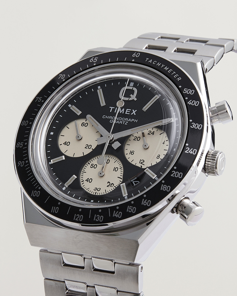 Herr | Timex Q Chronograph 40mm Black Dial | Timex | Q Chronograph 40mm Black Dial