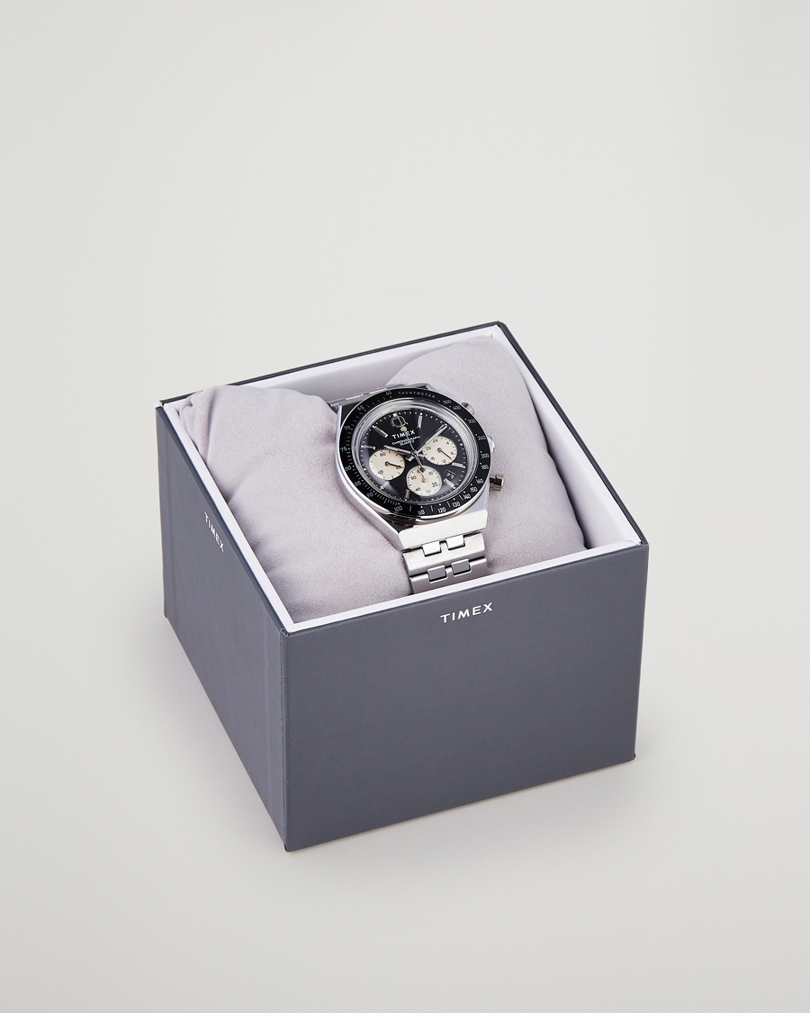 Herr | Timex Q Chronograph 40mm Black Dial | Timex | Q Chronograph 40mm Black Dial