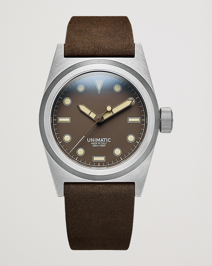 Herr | UNIMATIC Modello Due Field Watch Mocha Brown | UNIMATIC | Modello Due Field Watch Mocha Brown
