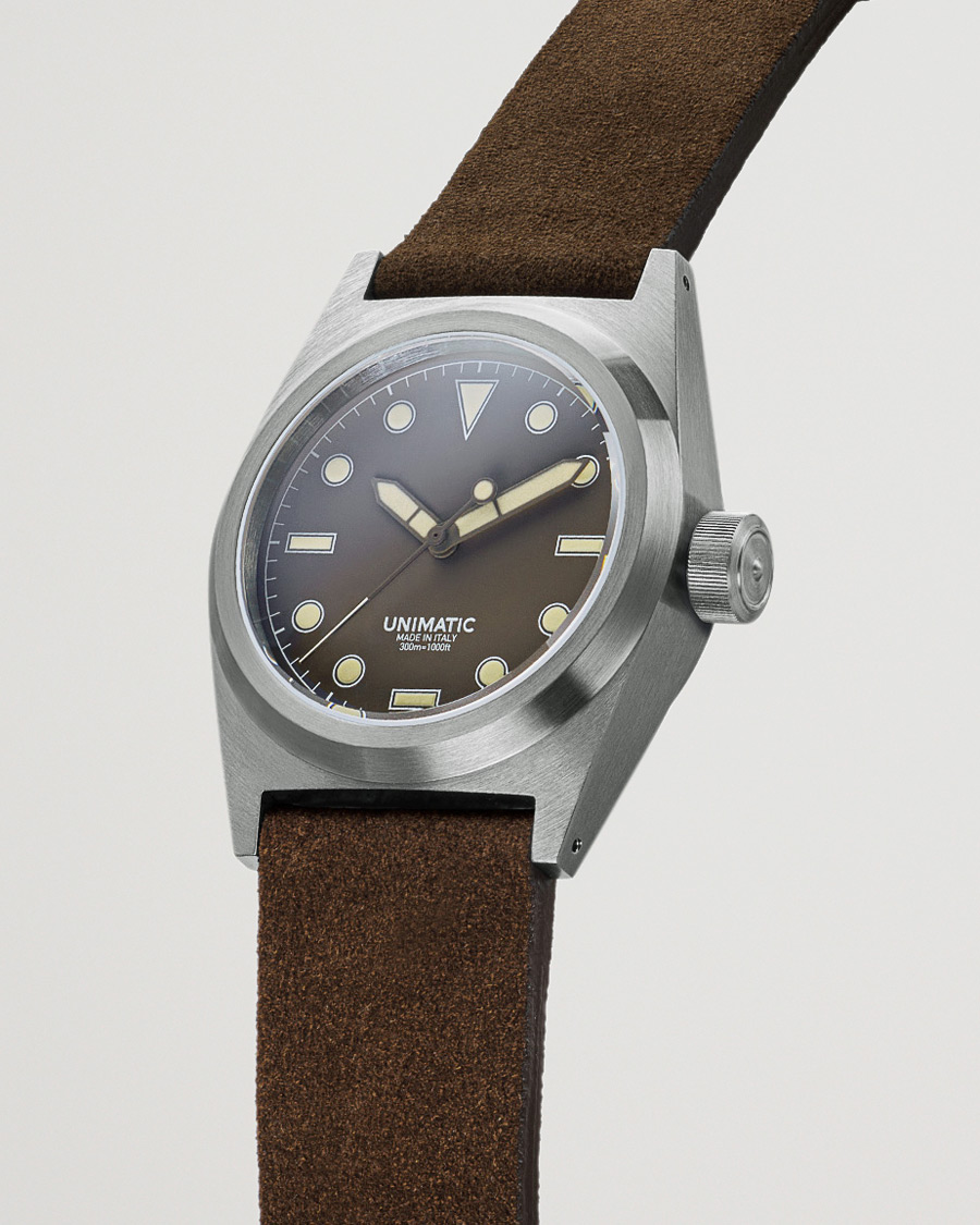 Herr | UNIMATIC Modello Due Field Watch Mocha Brown | UNIMATIC | Modello Due Field Watch Mocha Brown